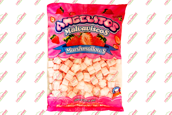 BOMBON ANGELITOS FLOR ROSA 12 500 GRS TINAJITA