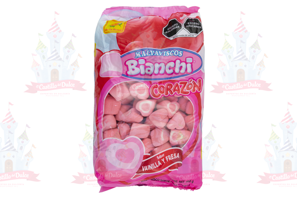BOMBON BIANCHI CORAZON 15/400 GRS LA ROSA - EL CASTILLO DEL DULCE