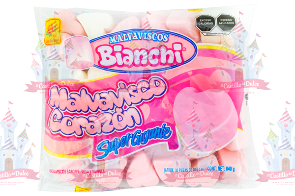 BOMBON SUPER CORAZON 5/30 LA ROSA - EL CASTILLO DEL DULCE