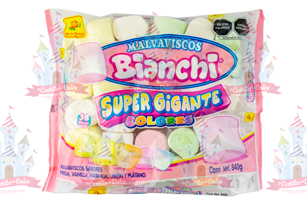 BOMBON SUPER GIGANTE COLORES 5/30 LA ROSA - EL CASTILLO DEL DULCE