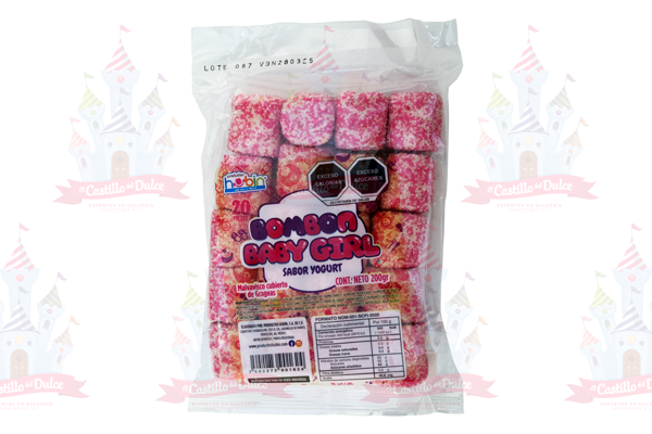 BOMBON BABY GIRL ROSA 40/20 PZA HUBIN - EL CASTILLO DEL DULCE