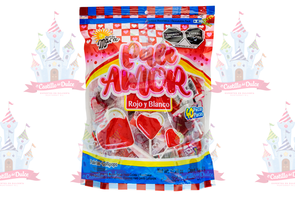 PALEAMOR ROJO/BLANCO OPTIMAL 35/40 PZ MARA - EL CASTILLO DEL DULCE