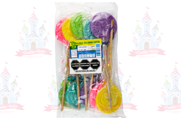 PALETA CHILINDRINA SURTIDO 20/10 MACIAS - EL CASTILLO DEL DULCE