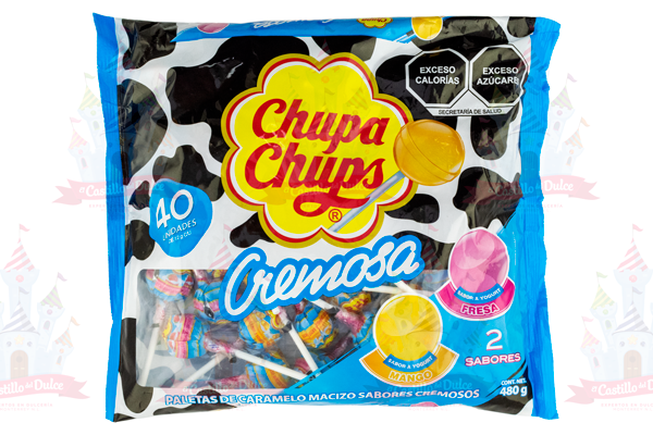 PALETA CHUPA CHUPS 18/40 YOGURT CALCIVITA - EL CASTILLO DEL DULCE