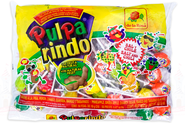 PALETA JUMBO PULPARINDO 12/50 LA ROSA - EL CASTILLO DEL DULCE