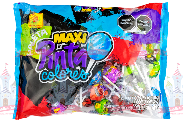 PALETA MAXI PINTACOLOR 12/50 LA ROSA - EL CASTILLO DEL DULCE