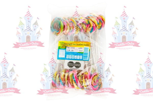 PALETA MINI CHILINDRINA 20/20 PZA MACIAS - EL CASTILLO DEL DULCE