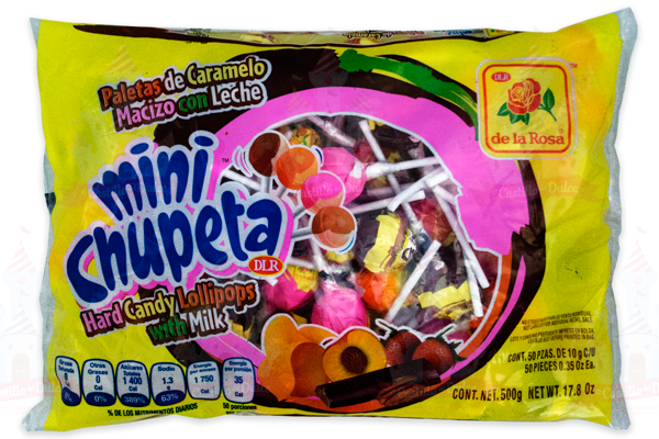 PALETA MINI CHUPETA 25/50 LA ROSA - EL CASTILLO DEL DULCE
