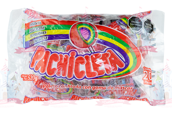 PALETA PACHICLETA BOLSA 9/20 PZ LUCKY GUMMIS - EL CASTILLO DEL DULCE