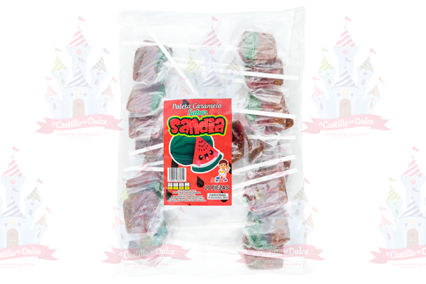 PALETA SANDIA ENCHILADA 30/20 ANGELICA - EL CASTILLO DEL DULCE