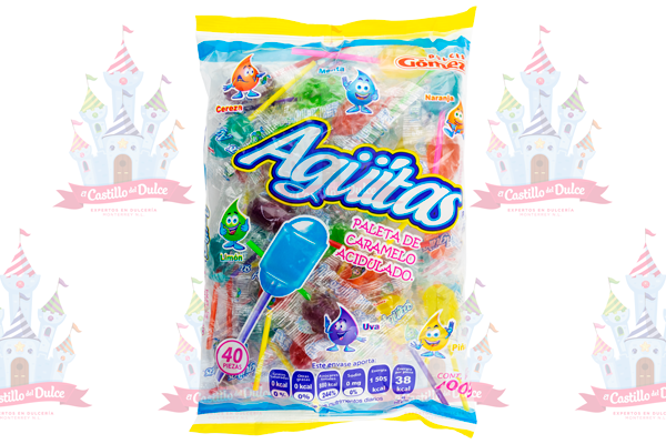 PALETA AGUITA ACIDULADA 20/40 PZA GOMEZ - EL CASTILLO DEL DULCE