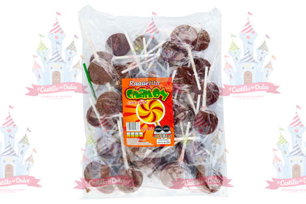 RAQUETITA CHAMOY ENCHILADA 20/40 PZA NOKIS - EL CASTILLO DEL DULCE