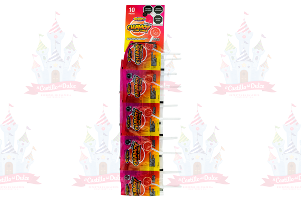 PALETA KOMIRU CHAMOY TIRA 36/10 PZA - EL CASTILLO DEL DULCE