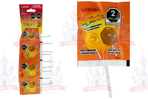 PALETA ENCHILADA LUXUS TIRA 36/10 - EL CASTILLO DEL DULCE