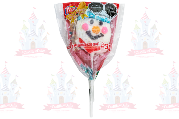 PALETA NAVIDEÑA 45/1 PZA 35 GRS RISA - EL CASTILLO DEL DULCE