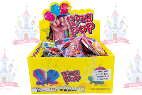 RING POP 6/12 PZA - EL CASTILLO DEL DULCE
