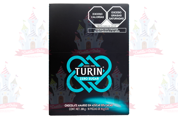 CHOCOLATE ZERO AZUCAR 5/18 PZA TURIN