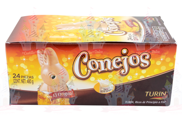 CHOCOLATE CONEJO DISPLAY 3/24/20GR TURIN - EL CASTILLO DEL DULCE
