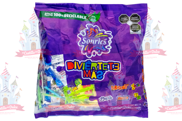 PAQUETE PREM DIVIERTEMAS 6/1 KG SONRICS