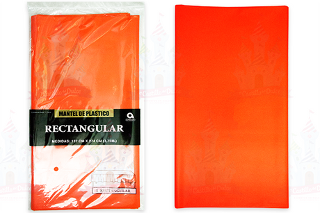 MANTEL RECT. NARANJA 6/1 AMSCAN - EL CASTILLO DEL DULCE