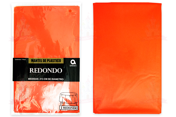 MANTEL RED. NARANJA 6/1 AMSCAN - EL CASTILLO DEL DULCE