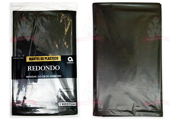 MANTEL RED. NEGRO 6/1 AMSCAN - EL CASTILLO DEL DULCE