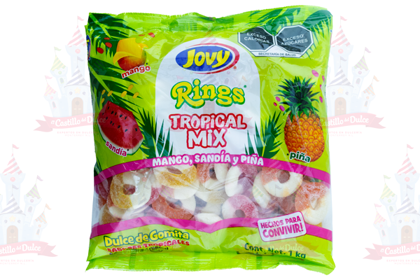 GOMA RINGS TROPICAL MIX 10/1 KG JOVY