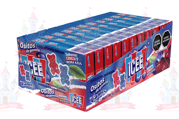 GOMA OSITO ICE CEREZA Y MORA DISPLAY 6/11/85 GRS CANELS