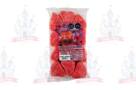 BOMBON CORAZON GIGANTE JASPEADO 20/12 PZAS HUBIN - EL CASTILLO DEL DULCE