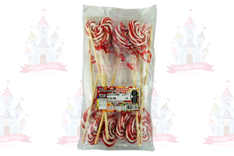 PALETA CORAZON RAYADO 20/10 PZA MACIAS - EL CASTILLO DEL DULCE