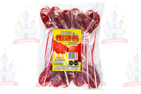 PALETA CORAZON MEDIANO 30/10 NOKIS - EL CASTILLO DEL DULCE