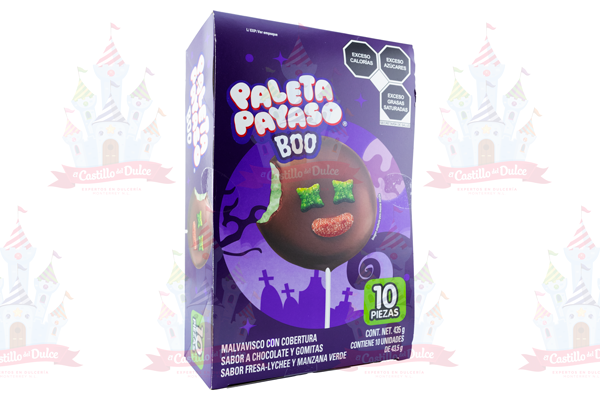 PALETA PAYASO BOO 12/10 PZ RICOLINO