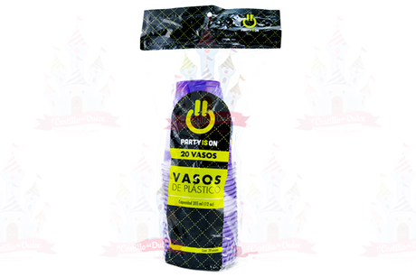 VASO #12 MORADO 12/20 PZA FAB. SELECTAS - EL CASTILLO DEL DULCE