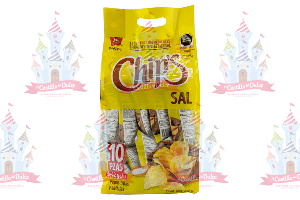 BOLSA CHIPS SAL 4/10/420 GS BARCEL - EL CASTILLO DEL DULCE