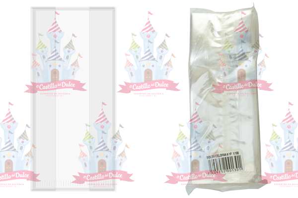 BOLSA CELOFAN # 1 FUELLE 1/100 - EL CASTILLO DEL DULCE