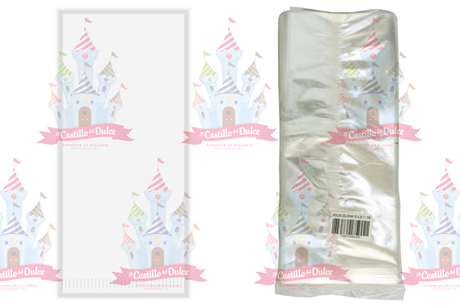 BOLSA CELOFAN 10X25 C/100 PZA - EL CASTILLO DEL DULCE