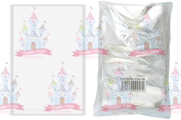 BOLSA CELOFAN 11X17 1/100 - EL CASTILLO DEL DULCE