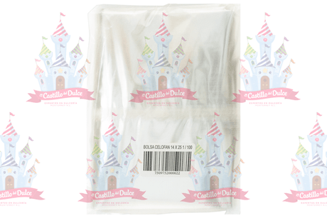 BOLSA CELOFAN 14X25 1/100 - EL CASTILLO DEL DULCE