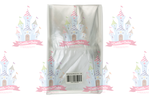 BOLSA CELOFAN 20X30 1/100 - EL CASTILLO DEL DULCE