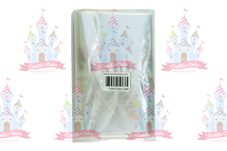 BOLSA CELOFAN 15X22 C/100 PZAS - EL CASTILLO DEL DULCE