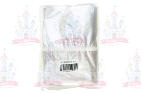 BOLSA CELOFAN 16X30 C/100 PZAS - EL CASTILLO DEL DULCE