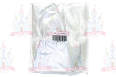 BOLSA CELOFAN 16X35 C/100 PZAS - EL CASTILLO DEL DULCE