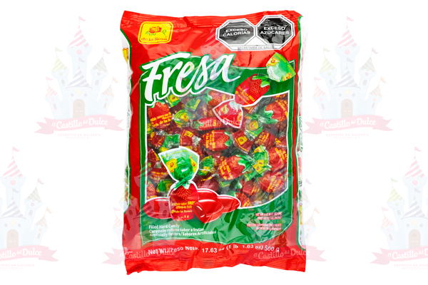 CARAMELO FRESA 24/100 LA ROSA - EL CASTILLO DEL DULCE
