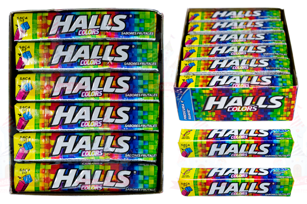 HALLS COLORS NVA PRESENTACION 30/12 PZA ADAMS - EL CASTILLO DEL DULCE