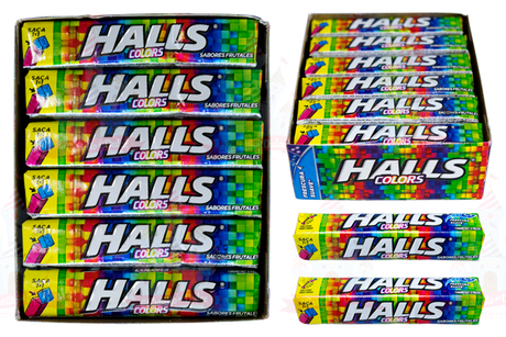 HALLS COLORS NVA PRESENTACION 30/12 PZA ADAMS - EL CASTILLO DEL DULCE