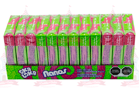 OKA LOKA NANOS FRESA-LIMON 40G 12/12 PZAS - EL CASTILLO DEL DULCE