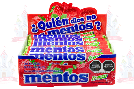 MENTOS ROLL FRESA 16/12 PZAS - EL CASTILLO DEL DULCE