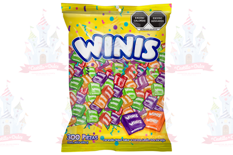 WINIS CUADRETA 12/300 PZAS BOLSA - EL CASTILLO DEL DULCE