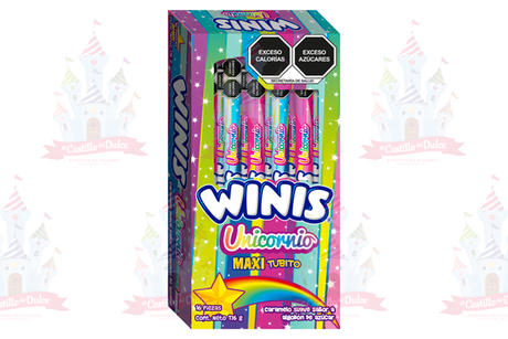 WINIS MAXI TUBITO UNICORNIO 36/16 PZAS - EL CASTILLO DEL DULCE