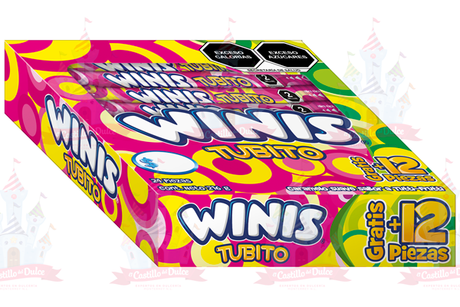 WINIS TUTTI FRUTTI TUBITO 24/36 PZA - EL CASTILLO DEL DULCE